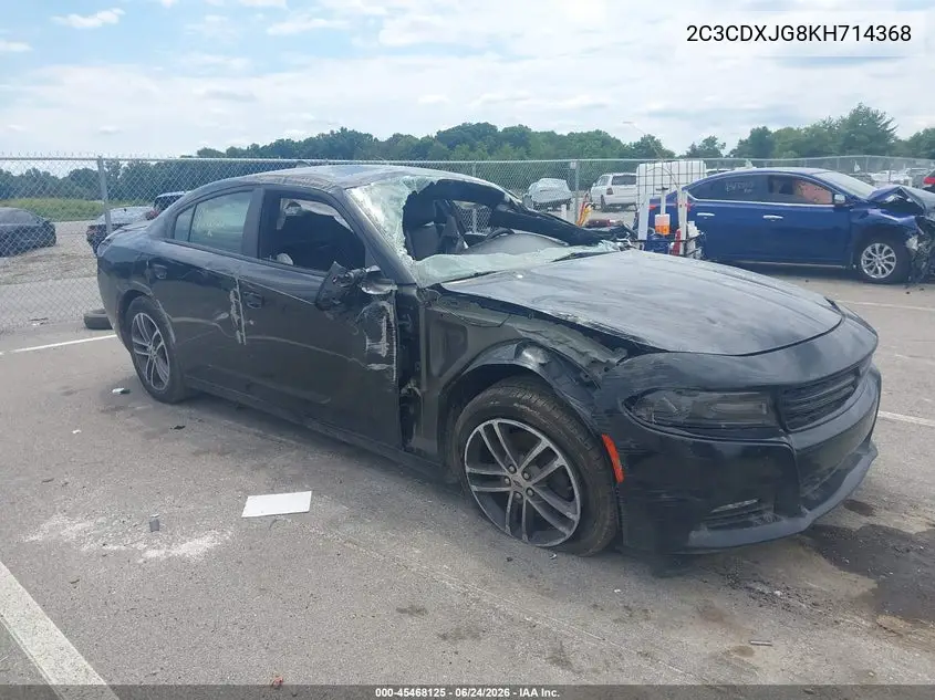 2019 Dodge Charger Sxt Awd VIN: 2C3CDXJG8KH714368 Lot: 45468125