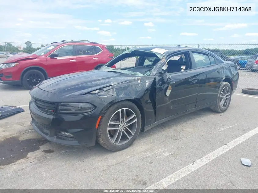 2019 Dodge Charger Sxt Awd VIN: 2C3CDXJG8KH714368 Lot: 45468125