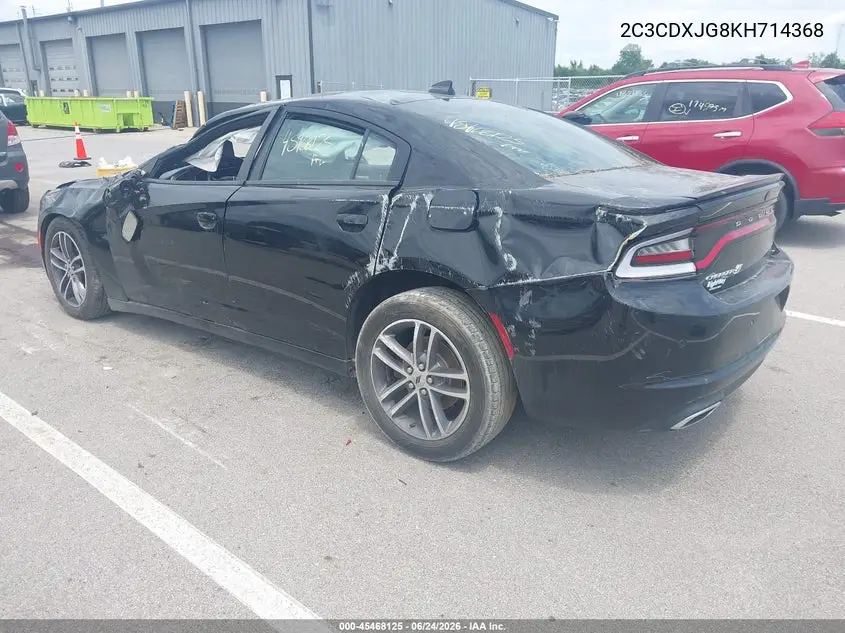 2019 Dodge Charger Sxt Awd VIN: 2C3CDXJG8KH714368 Lot: 45468125