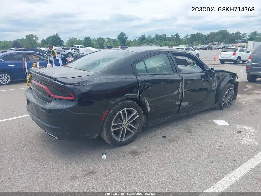 2019 Dodge Charger Sxt Awd VIN: 2C3CDXJG8KH714368 Lot: 45468125
