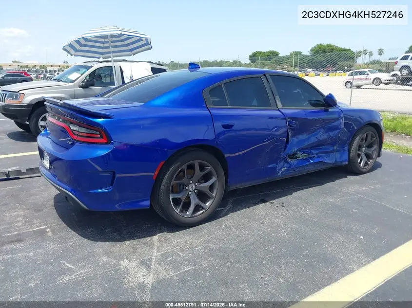 2019 Dodge Charger Gt Rwd VIN: 2C3CDXHG4KH527246 Lot: 45512791