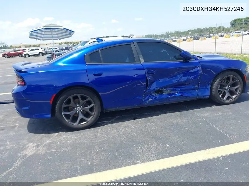 2019 Dodge Charger Gt Rwd VIN: 2C3CDXHG4KH527246 Lot: 45512791