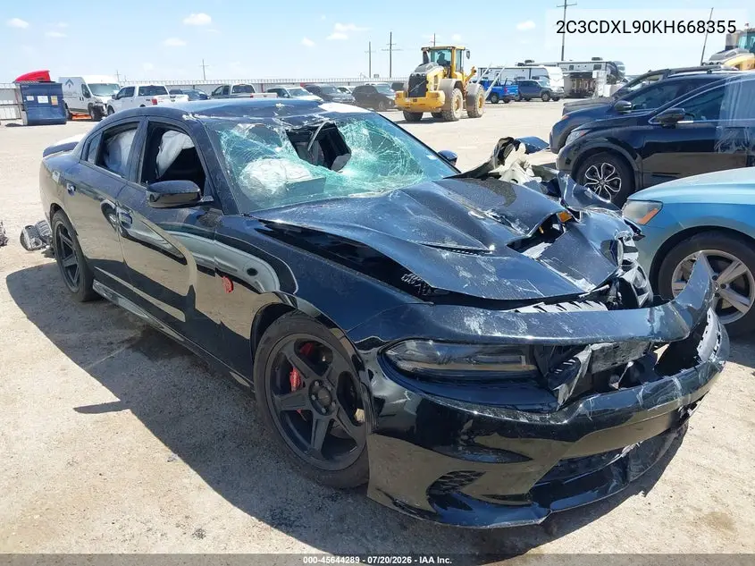 2019 Dodge Charger Srt Hellcat Rwd VIN: 2C3CDXL90KH668355 Lot: 45644289