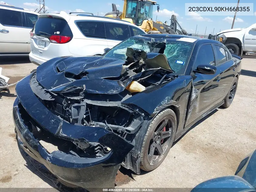 2019 Dodge Charger Srt Hellcat Rwd VIN: 2C3CDXL90KH668355 Lot: 45644289