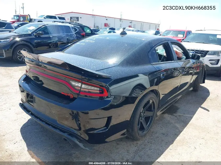2019 Dodge Charger Srt Hellcat Rwd VIN: 2C3CDXL90KH668355 Lot: 45644289