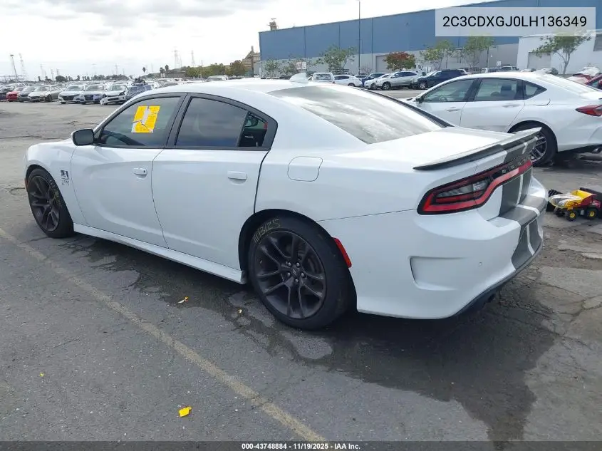 2C3CDXGJ0LH136349 2020 Dodge Charger Scat Pack Rwd