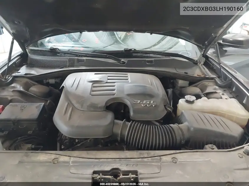 2020 Dodge Charger Sxt Rwd VIN: 2C3CDXBG3LH190160 Lot: 45231286