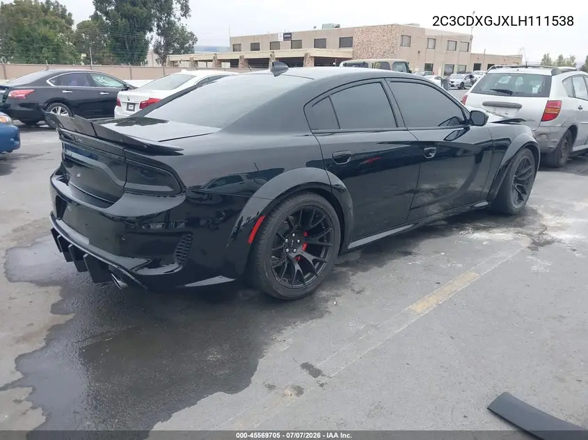 2020 Dodge Charger Scat Pack Widebody Rwd VIN: 2C3CDXGJXLH111538 Lot: 45569705