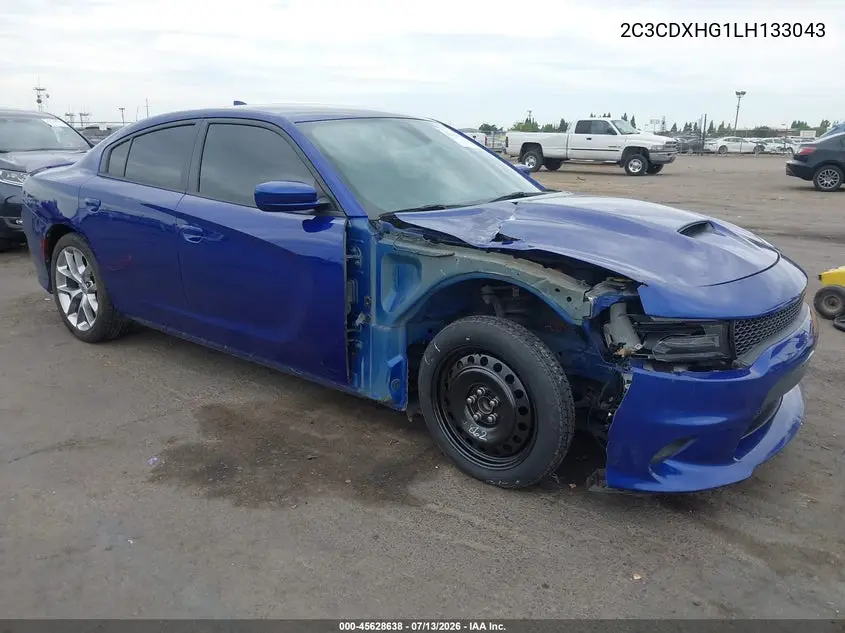 2020 Dodge Charger Gt Rwd VIN: 2C3CDXHG1LH133043 Lot: 45628638