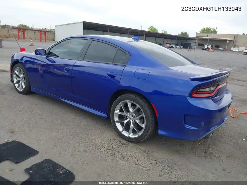 2020 Dodge Charger Gt Rwd VIN: 2C3CDXHG1LH133043 Lot: 45628638