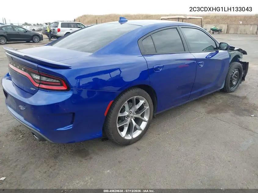 2020 Dodge Charger Gt Rwd VIN: 2C3CDXHG1LH133043 Lot: 45628638