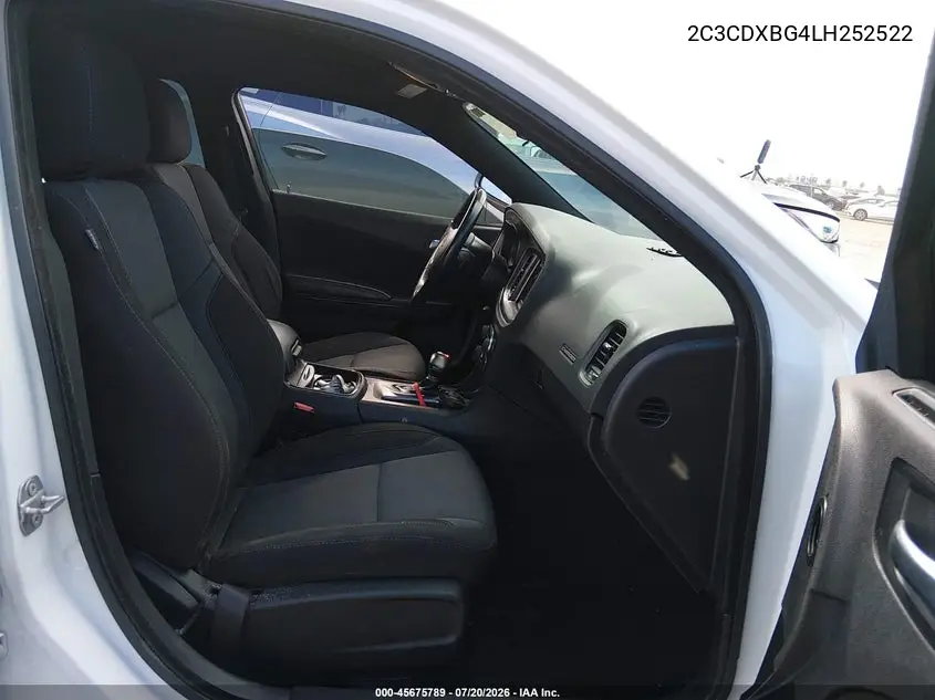 2020 Dodge Charger Sxt Rwd VIN: 2C3CDXBG4LH252522 Lot: 45675789
