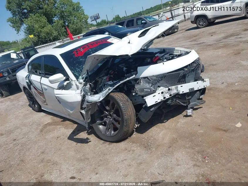 2020 Dodge Charger Scat Pack Rwd VIN: 2C3CDXGJ1LH111573 Lot: 45681724