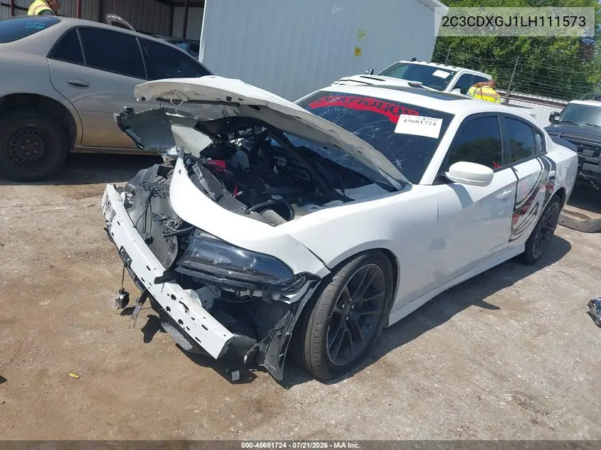 2020 Dodge Charger Scat Pack Rwd VIN: 2C3CDXGJ1LH111573 Lot: 45681724