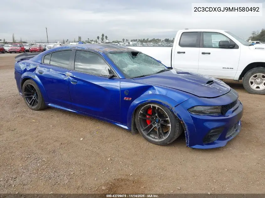 2C3CDXGJ9MH580492 2021 Dodge Charger Scat Pack Widebody Rwd