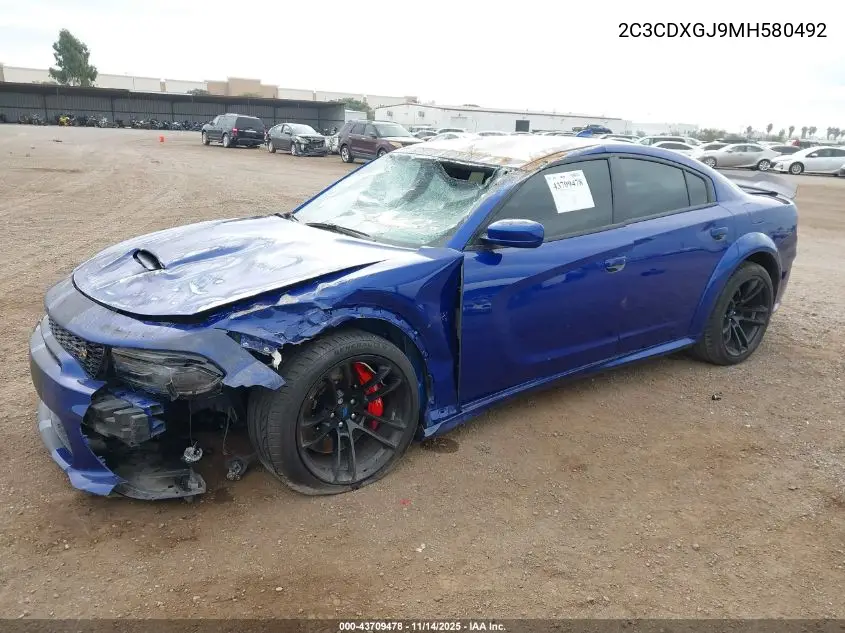 2C3CDXGJ9MH580492 2021 Dodge Charger Scat Pack Widebody Rwd