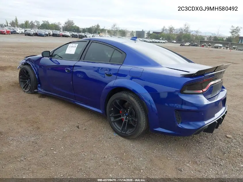 2C3CDXGJ9MH580492 2021 Dodge Charger Scat Pack Widebody Rwd