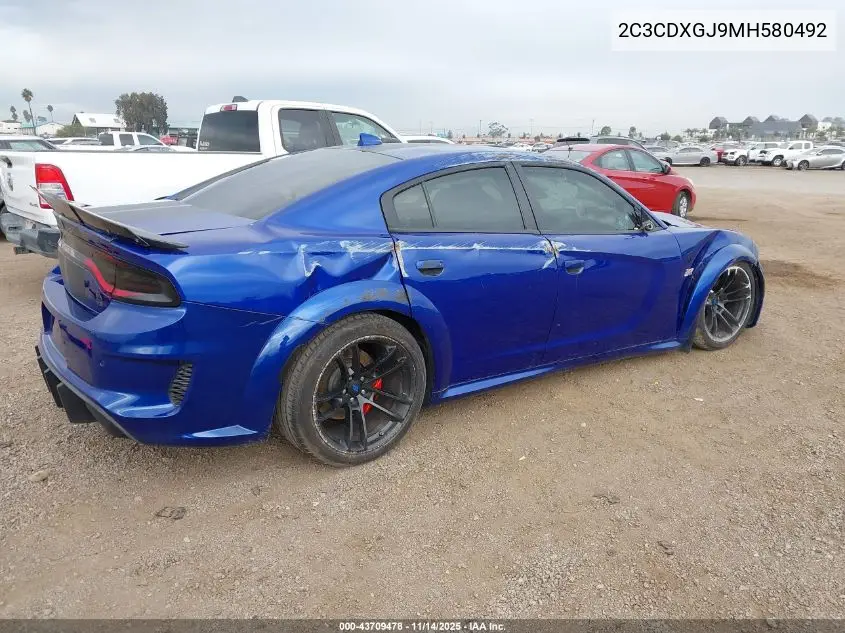2C3CDXGJ9MH580492 2021 Dodge Charger Scat Pack Widebody Rwd