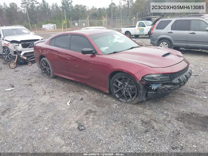 2C3CDXHG5MH613085 2021 Dodge Charger Gt Rwd