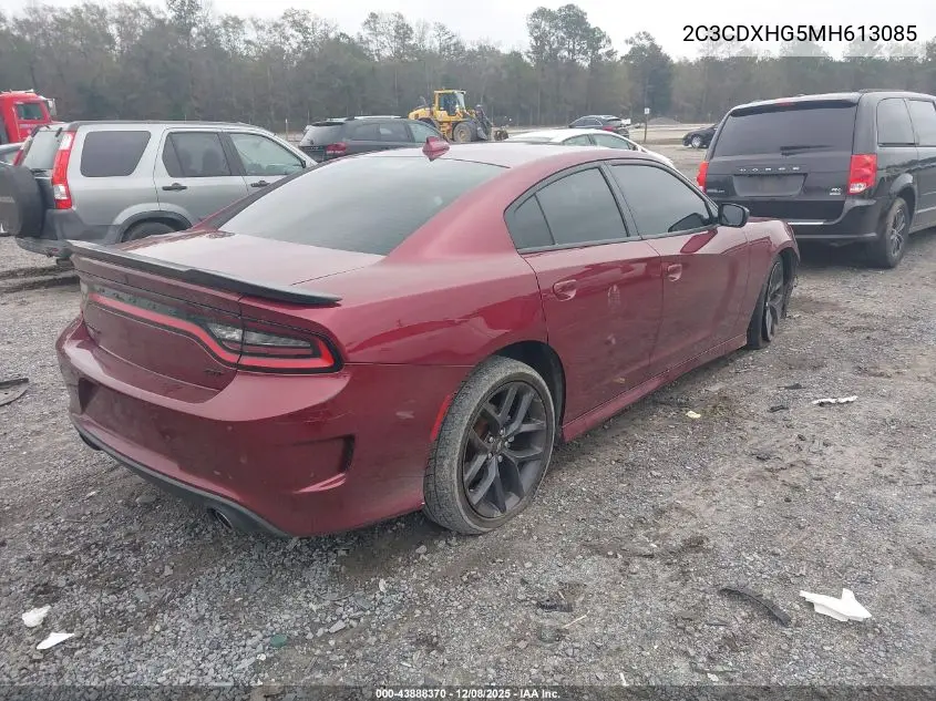 2C3CDXHG5MH613085 2021 Dodge Charger Gt Rwd