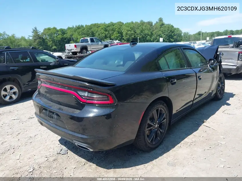 2021 Dodge Charger Sxt Awd VIN: 2C3CDXJG3MH620109 Lot: 45332555