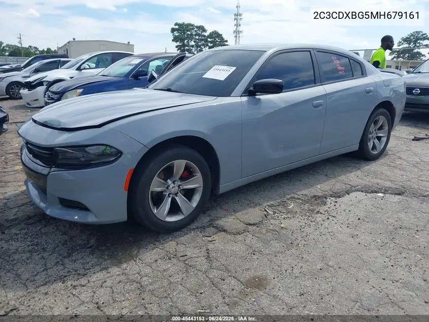 2021 Dodge Charger Sxt Rwd VIN: 2C3CDXBG5MH679161 Lot: 45443153