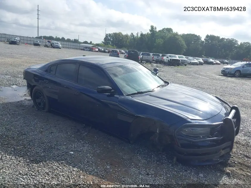 2021 Dodge Charger Police Rwd VIN: 2C3CDXAT8MH639428 Lot: 45641703