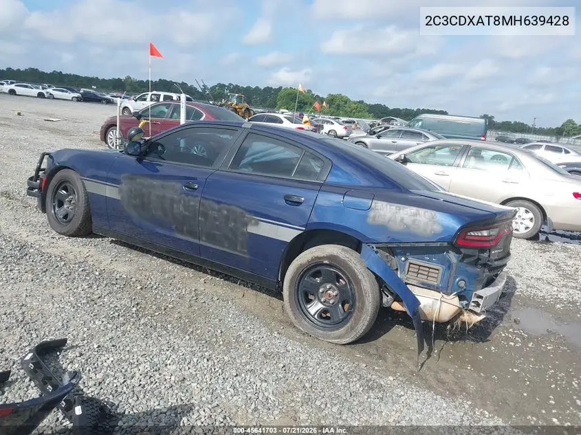 2021 Dodge Charger Police Rwd VIN: 2C3CDXAT8MH639428 Lot: 45641703