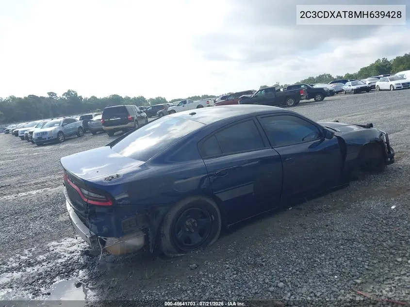 2021 Dodge Charger Police Rwd VIN: 2C3CDXAT8MH639428 Lot: 45641703