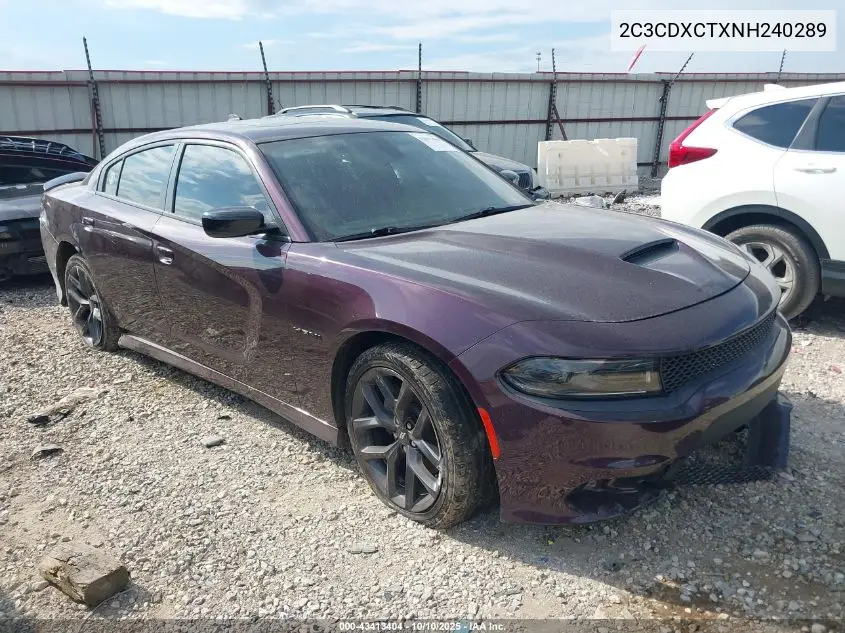2C3CDXCTXNH240289 2022 Dodge Charger R/T