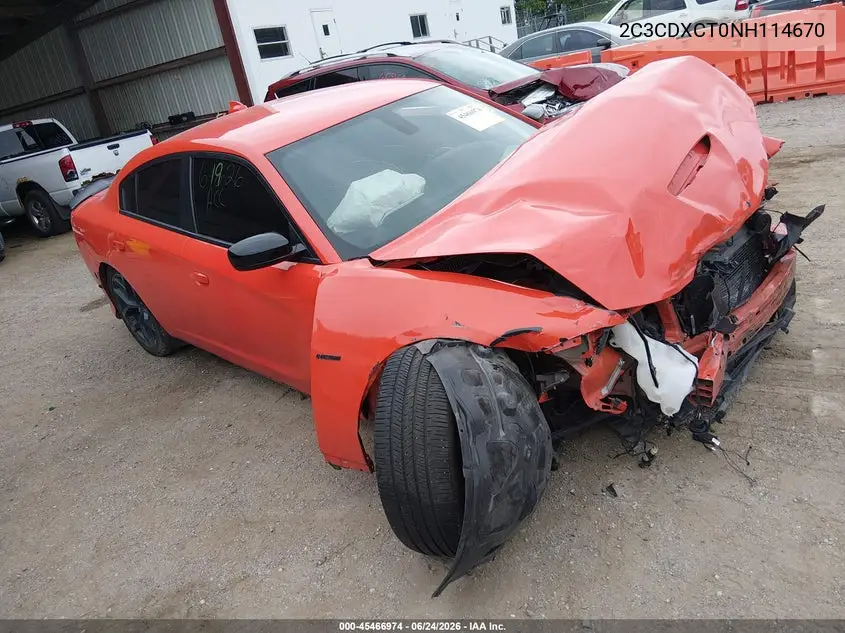 2C3CDXCT0NH114670 2022 Dodge Charger R/T