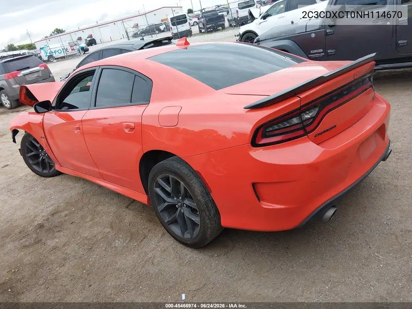 2C3CDXCT0NH114670 2022 Dodge Charger R/T