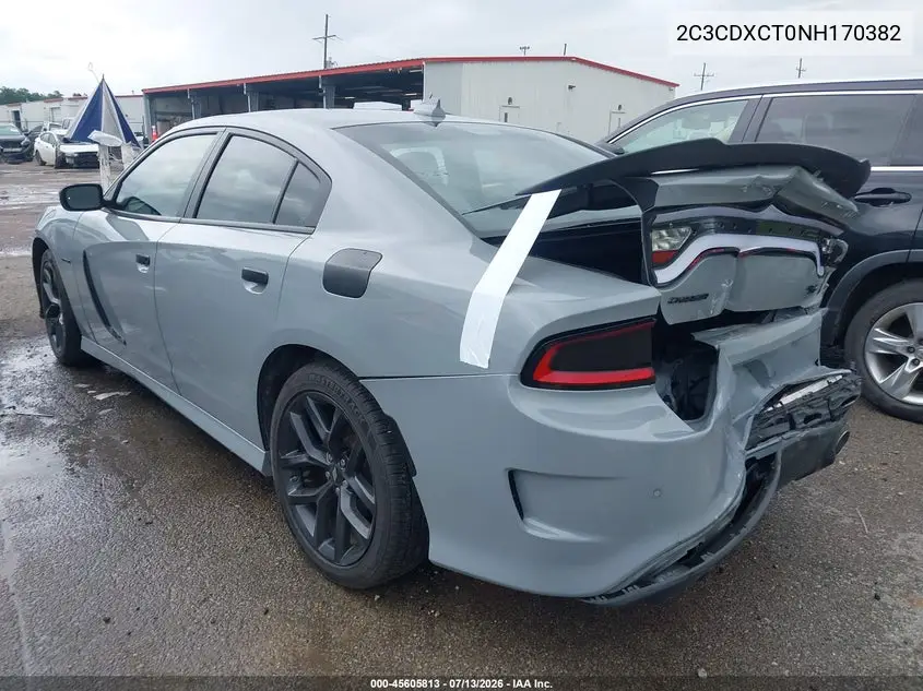 2022 Dodge Charger R/T VIN: 2C3CDXCT0NH170382 Lot: 45605813
