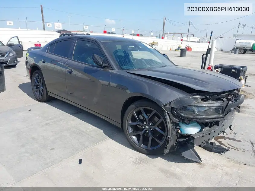 2023 Dodge Charger Sxt VIN: 2C3CDXBG6PH613030 Lot: 45687924