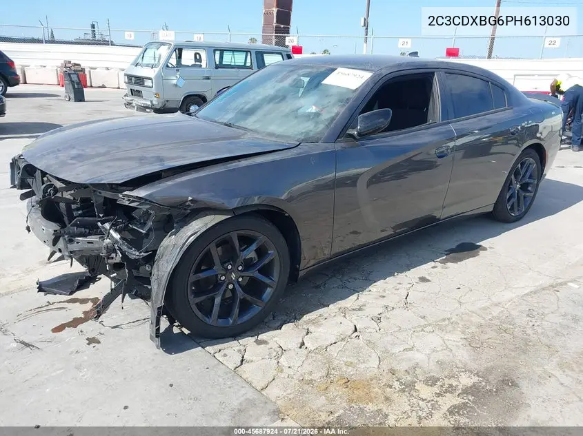 2023 Dodge Charger Sxt VIN: 2C3CDXBG6PH613030 Lot: 45687924