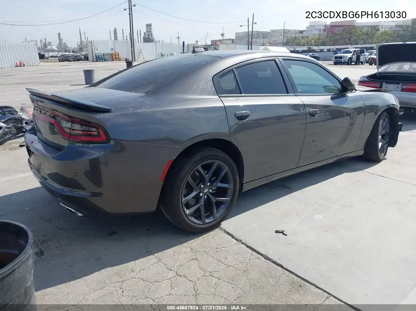 2023 Dodge Charger Sxt VIN: 2C3CDXBG6PH613030 Lot: 45687924