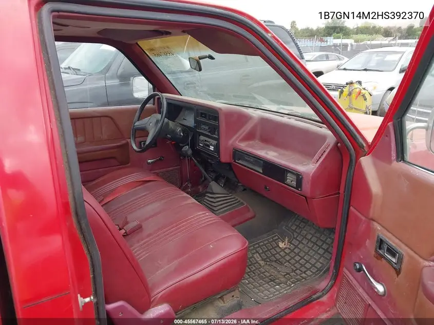 1987 Dodge Dakota VIN: 1B7GN14M2HS392370 Lot: 45567465