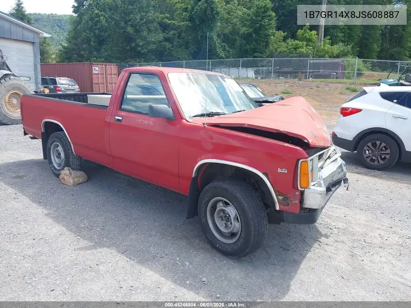 1988 Dodge Dakota VIN: 1B7GR14X8JS608887 Lot: 45246504