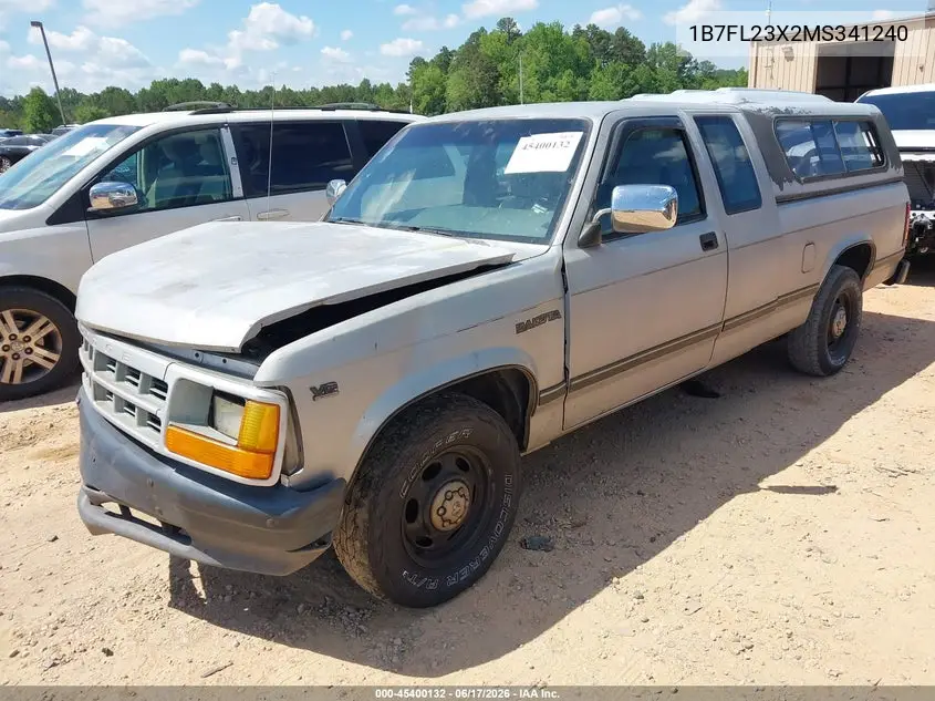 1991 Dodge Dakota VIN: 1B7FL23X2MS341240 Lot: 45400132