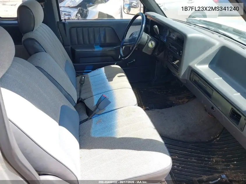 1991 Dodge Dakota VIN: 1B7FL23X2MS341240 Lot: 45400132