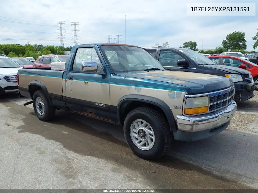 1993 Dodge Dakota VIN: 1B7FL26YXPS131591 Lot: 45244687