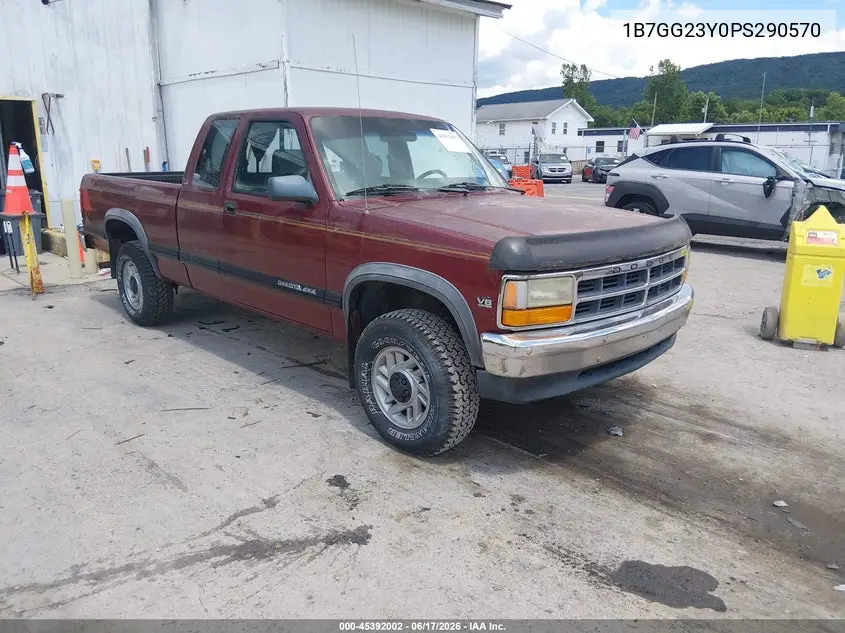 1993 Dodge Dakota VIN: 1B7GG23Y0PS290570 Lot: 45392002