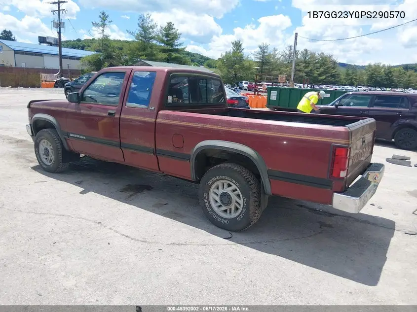 1993 Dodge Dakota VIN: 1B7GG23Y0PS290570 Lot: 45392002