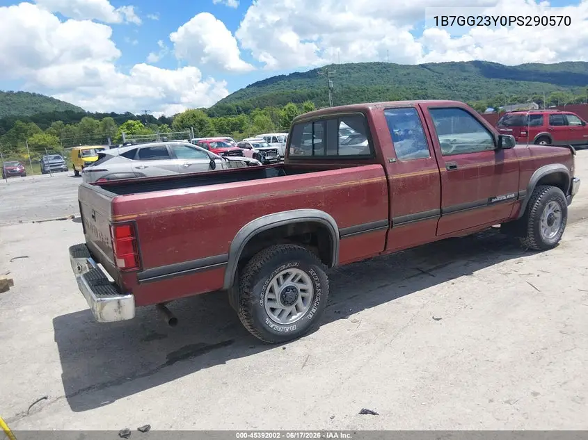 1993 Dodge Dakota VIN: 1B7GG23Y0PS290570 Lot: 45392002