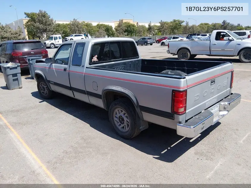 1993 Dodge Dakota VIN: 1B7GL23Y6PS257701 Lot: 45474095