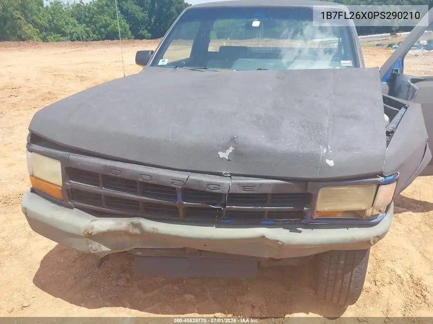 1993 Dodge Dakota VIN: 1B7FL26X0PS290210 Lot: 45528770