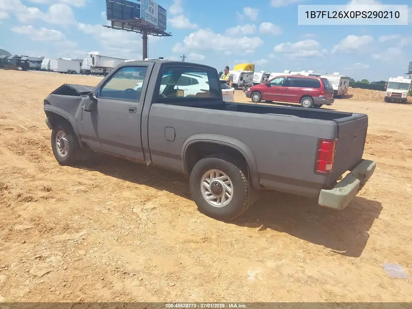 1993 Dodge Dakota VIN: 1B7FL26X0PS290210 Lot: 45528770