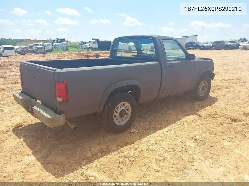 1993 Dodge Dakota VIN: 1B7FL26X0PS290210 Lot: 45528770