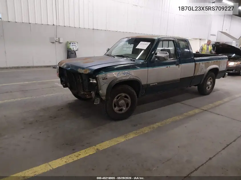 1994 Dodge Dakota VIN: 1B7GL23X5RS709227 Lot: 45216905