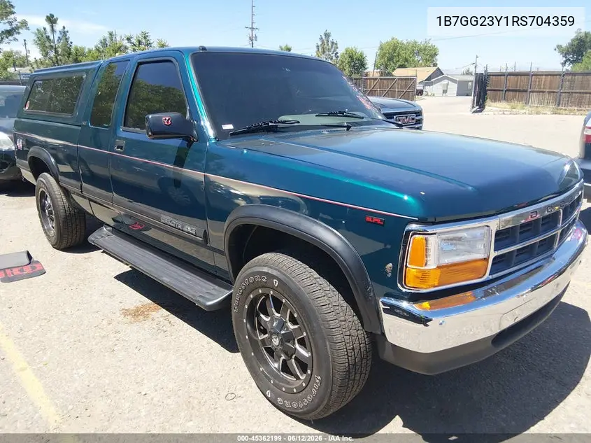 1994 Dodge Dakota VIN: 1B7GG23Y1RS704359 Lot: 45362199